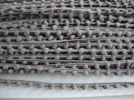 Sierband Pom pom mini mini Grijs