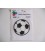 Voetbal applicatie Zwart/Wit 3.7 cm.