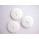 Witte knoop Plat glad 25mm. wk804