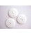 Witte knoop Plat glad 25mm. wk804