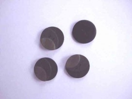 Kunststof knoop 3 kleurig Zwart 20mm. 713-20  Serie 1