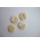Kunststof knoop 3 kleurig Creme 20mm. 82-20  Serie 1