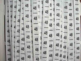 Maatlabels band maat 48