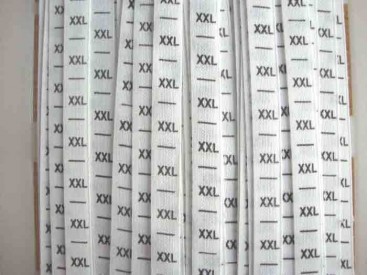 Maatlabels band maat XXL