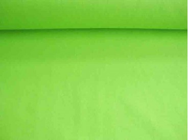 Lime kleurige canvas 100% katoen 240 gr/m2. 1.45 mtr.br.