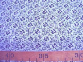 Quiltkatoen Wit met zwarte mini roos ZGW 06064-001