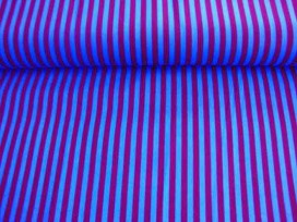 Ton sur ton Streep Aqua/bruin 2224-4N