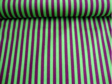 Ton sur ton Streep Lime/paars 2224-23N