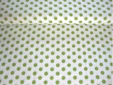 Middelstip katoen Wit/lime 5572-24N