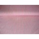 Lengtestreep katoen Roze/wit  5574-11
