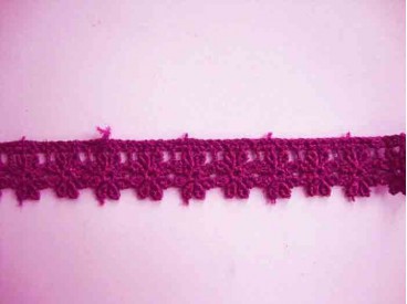 Etskant bloem  Kersenrood  18mm