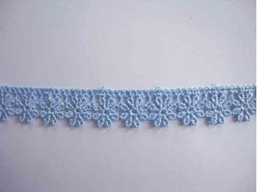 Etskant bloem  Lichtblauw 18mm