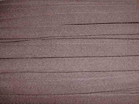 Taupe kleurig keperband van 14 mm. breed. 100% polyester