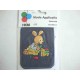 Applicatie jeans met spelend konijn 7230H