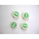 Kunststof knoop half om half doorschijnend Groen 18mm. 449-S5