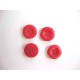 Kunststof knoop 4-gaats Rood 15mm. 471-S6