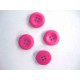 Kunststof knoop 4-gaats Pink 15mm. 474-S6