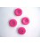 Kunststof knoop 4-gaats Pink 15mm. 474-S6