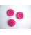 Kunststof knoop 4-gaats Pink 20mm. 475-S6