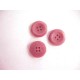 Kunststof knoop 4-gaats Oudroze 20mm. 481-S6