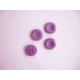 Kunststof knoop 4-gaats Paars 15mm. 483-S6