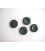 Kunststof knoop 4-gaats Groen 15mm. 486-S6