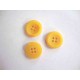 Kunststof knoop 4-gaats Geel 20mm. 490-S6
