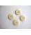 Kunststof knoop 4-gaats Creme 15mm. 492-S6