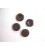 Kunststof knoop 4-gaats Bruin 12mm. 508-S6