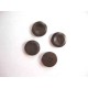 Kunststof knoop 4-gaats Bruin 15mm. 500-S6