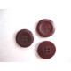 Kunststof knoop 4-gaats Bordeaux 20mm. 507-S6