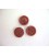 Kunststof knoop 2 gaats Cognac 20mm. 548-S8