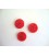 Kunststof knoop 2 gaats Rood 20mm. 562-S8