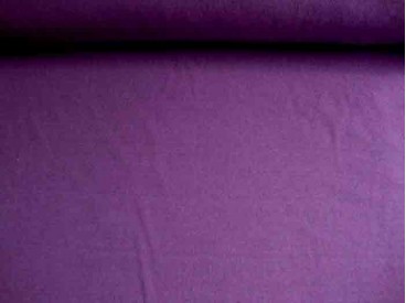 Een paarse effen tricot. Rekt zowel in de breedte als in de lengte.  95%co/5%el.  1,50 mtr. br.  200gr/m2