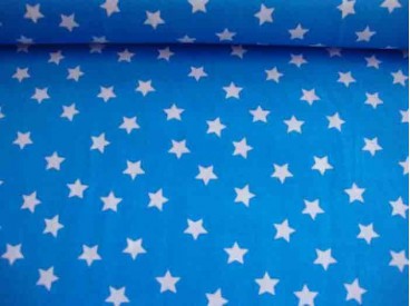 Ster katoen Aqua/wit 5571-4N