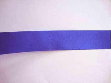 Kobalt satijnlint dubbelzijdig van 40 mm. breed.