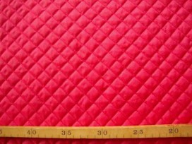 Gewatteerde voering Rood Kleine ruit 3279-5