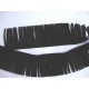 Sierband Zwart suede met franje