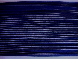 Paspelband dubbelzijdig elastisch Donkerblauw 5005-210