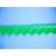 Gekleurd kant met satijnlint  Lime  25mm breed