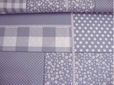 Boerenbont Patchwork Grijs 5634-61N