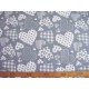 Hartjesmotief katoen Grijs/wit 5648-61N