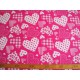 Hartjesmotief katoen Pink/wit 5648-17N