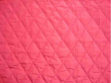 Gewatteerde voering Helderrood Grote ruit 79001