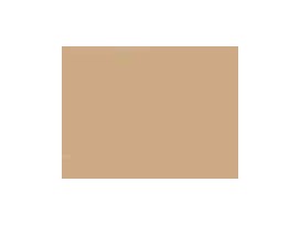 Zilver metalen rits deelbaar Middenbruin 35 cm.