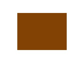 Zilver metalen rits deelbaar Donkerbruin 50 cm.