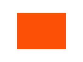 Zilver metalen rits deelbaar Oranje 70 cm.