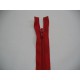 Rode deelbare rits fijn. 60 cm. lang 