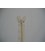 Deelbare fijne rits Creme 60 cm.