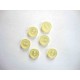 Overhemdknoopje Geel 12mm. 100-12